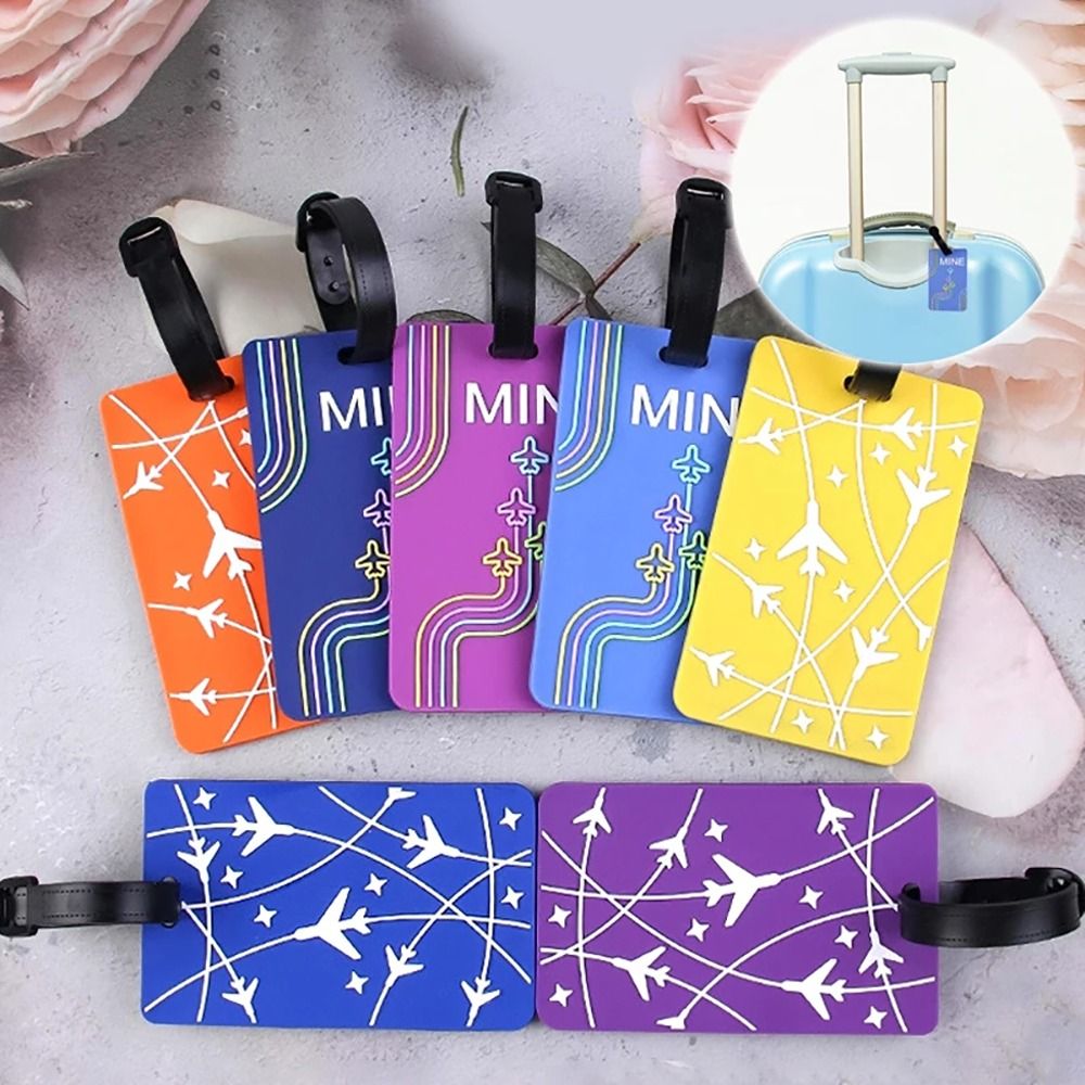 Luggage Cover Protector - Lem silikon pemegang alamat ID koper