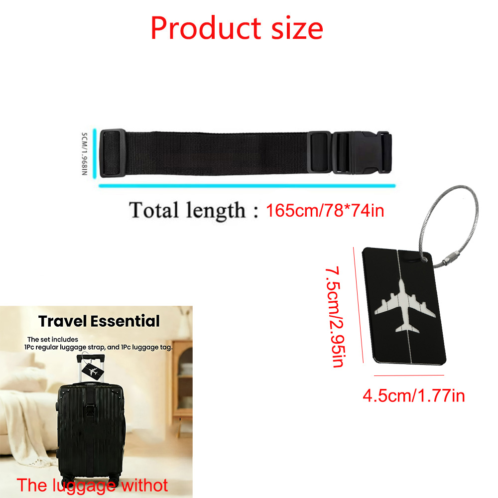 Set Tali Pengikat Koper 2 Buah - Travel Accessories As Gifts ulasan dan harga