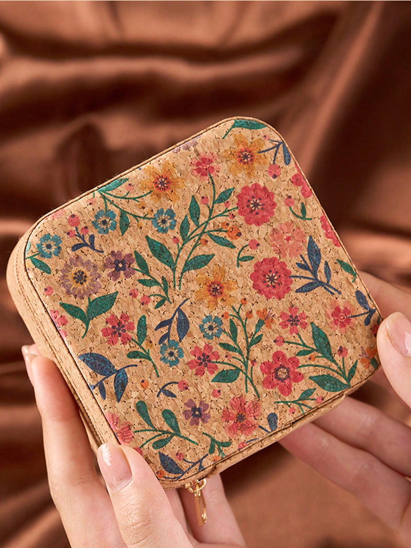 Kotak Perhiasan Vintage Motif  - Travel Accessories Jewelry ulasan dan harga