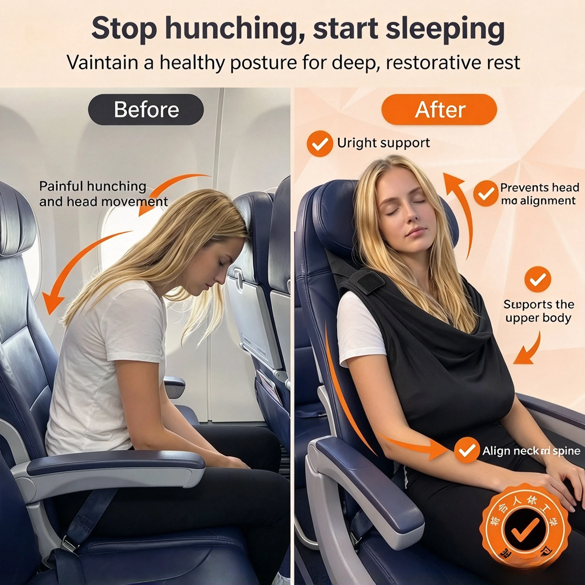 1 buah Sistem Penyangga Tidur  - Travel Accessories Long Flight ulasan dan harga